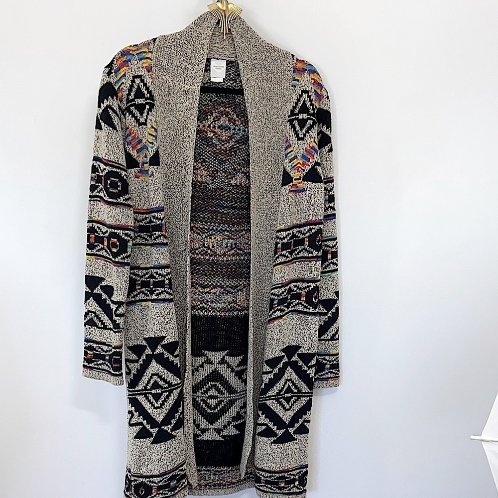Anthropologie“Northern Angel “ Cardigan Sweater Southwest Pattern NWOT  Med